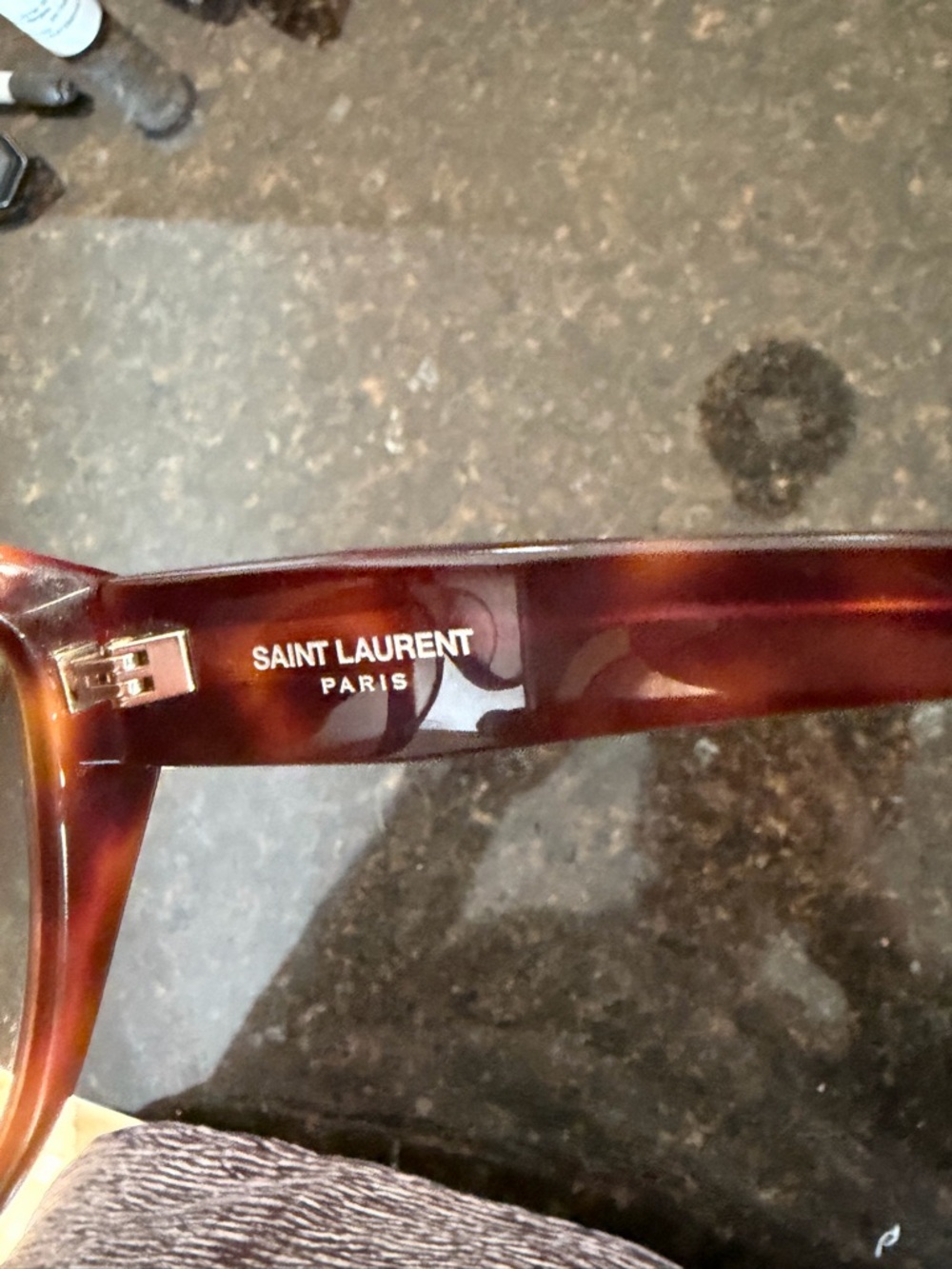 YSL Tortoiseshell Cat Eye Sunglasses - Brown - Picture 5 of 7